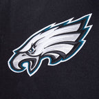 NFL PHILADELPHIA EAGLES CITY ARCH MEN'S WOOL VARSITY JACKET (BLACK/WHITE M60030)