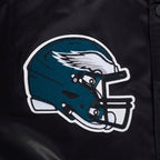 NFL PHILADELPHIA EAGLES CITY ARCH BLOUSON EN SATIN POUR HOMME (NOIR)