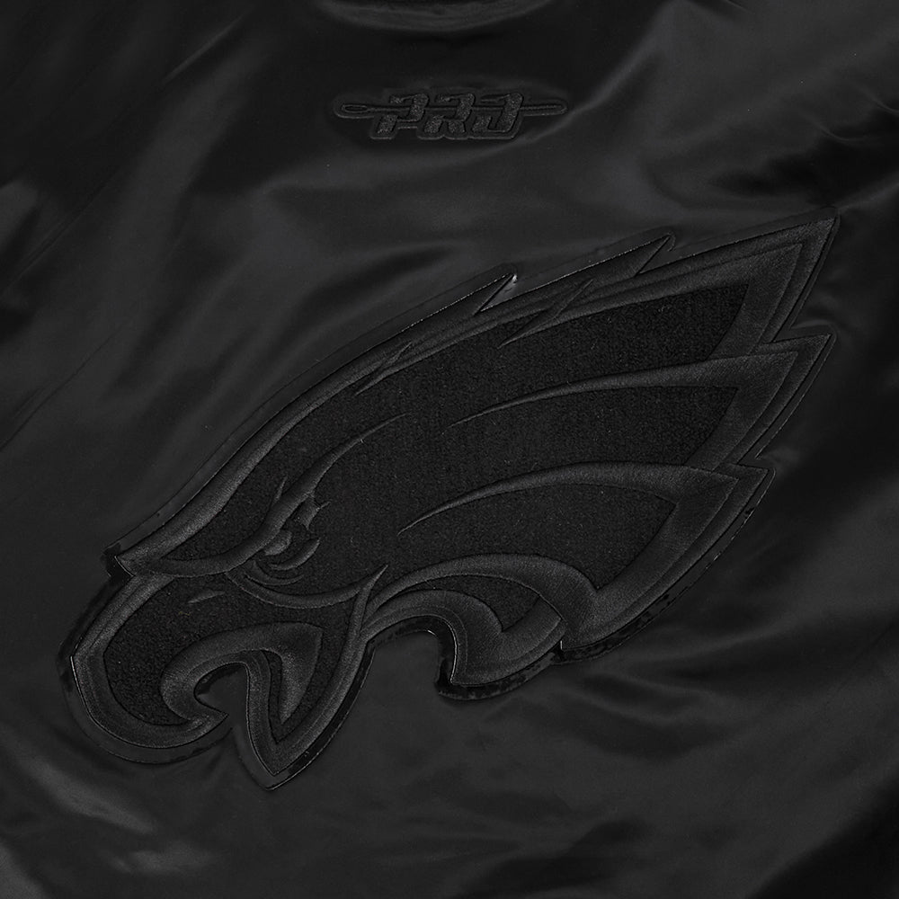 NFL PHILADELPHIA EAGLES TRIPLE BLACK MANTEAU POUR HOMME (NOIR)