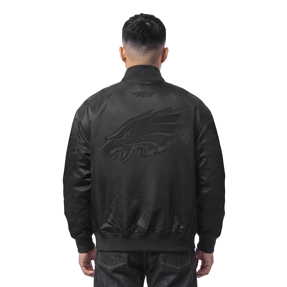NFL PHILADELPHIA EAGLES TRIPLE BLACK MANTEAU POUR HOMME (NOIR)