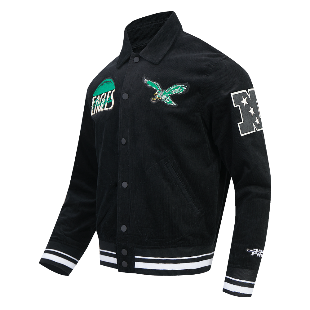 NFL PHILADELPHIA EAGLES ORIGINAL PLAYERS MEN'S JACKET (BLACK)