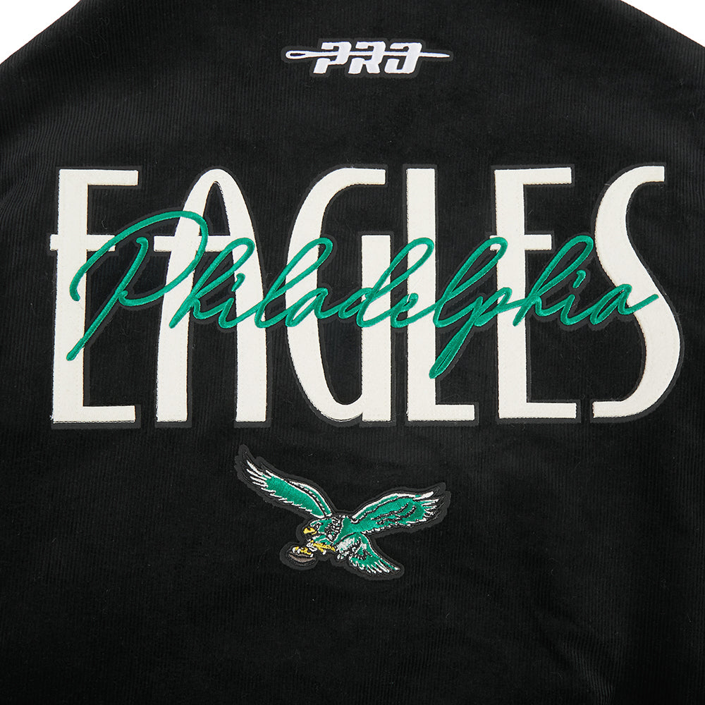 NFL PHILADELPHIA EAGLES ORIGINAL PLAYERS MEN'S JACKET (BLACK)