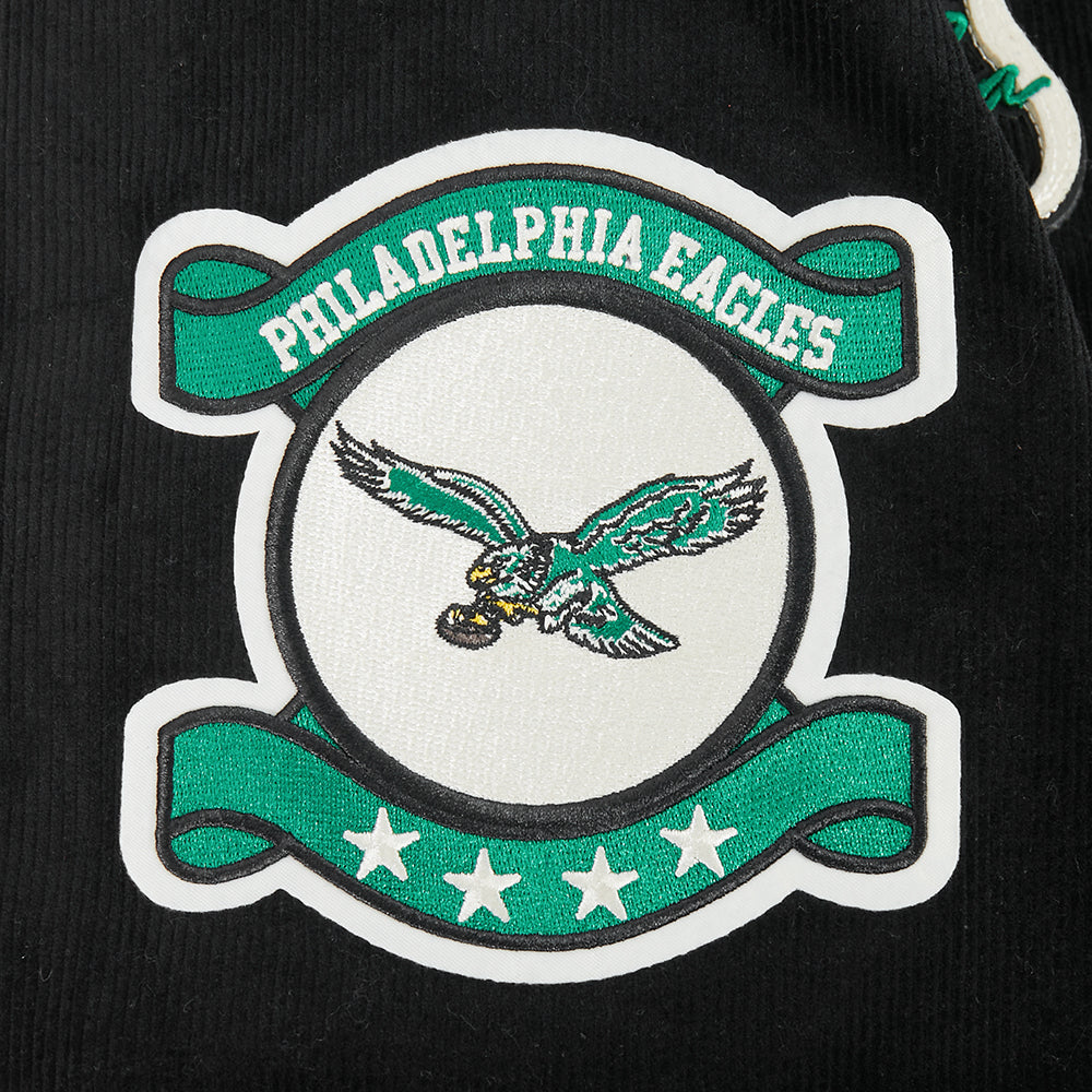 NFL PHILADELPHIA EAGLES ORIGINAL PLAYERS MEN'S JACKET (BLACK)