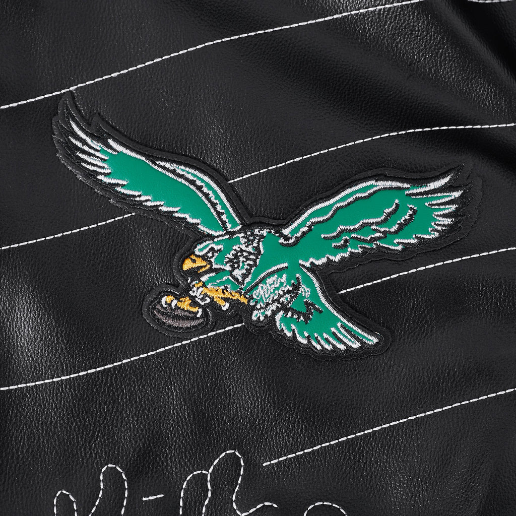 NFL PHILADELPHIA EAGLES PRO PREMIUM MEN'S COAT (BLACK)