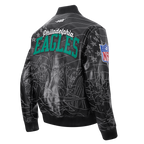 NFL PHILADELPHIA EAGLES PRO PREMIUM MEN'S COAT (BLACK)