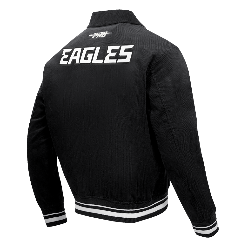 NFL PHILADELPHIA EAGLES CLASSIC CORDUROY MANTEAU POUR HOMME (NOIR)