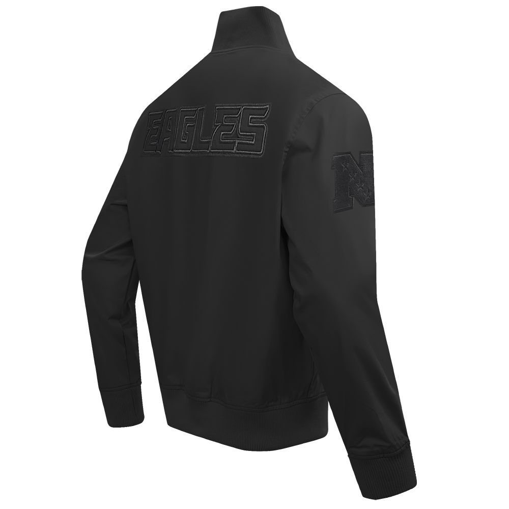 NFL PHILADELPHIA EAGLES NEUTRAL MEN'S  TWILL JACKET (BLACK)