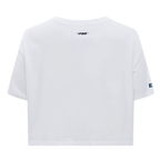 NFL PHILADELPHIA EAGLES SCRIPT TAIL T-SHIRT EN JERSEY SIMPLE À COUPE CARRÉE POUR FEMME (BLANC)