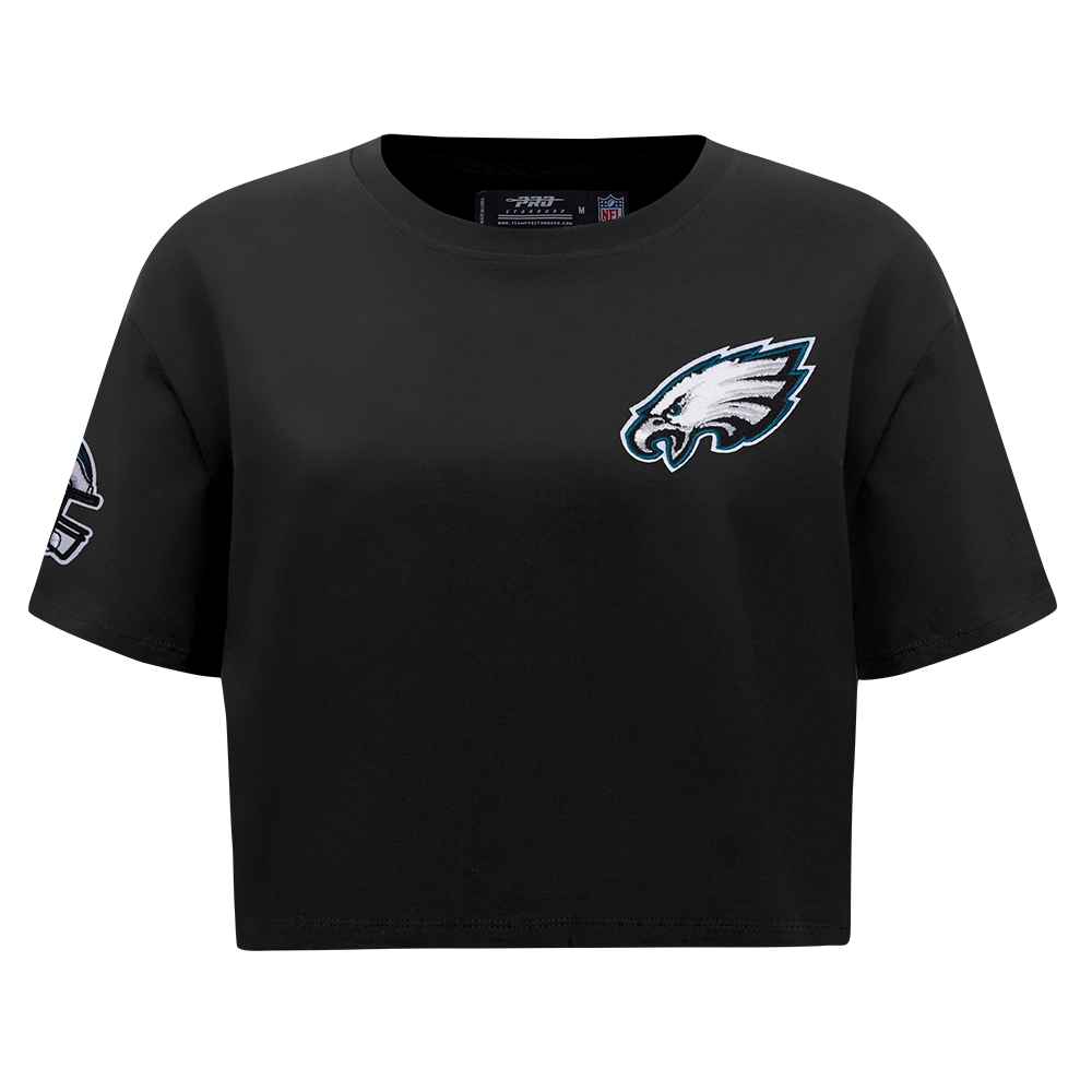 NFL PHILADELPHIA EAGLES T-SHIRT MASHUP À COUPE CARRÉE POUR FEMME (NOIR)
