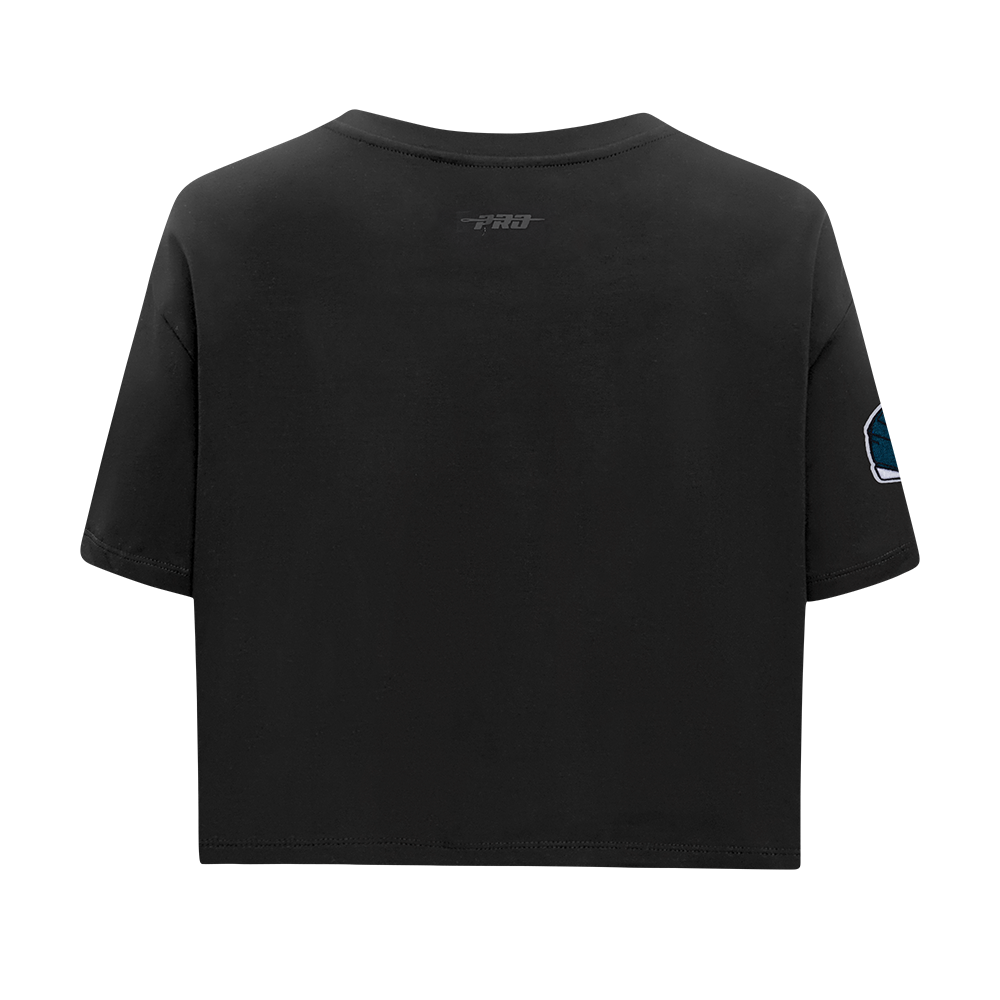 NFL PHILADELPHIA EAGLES T-SHIRT MASHUP À COUPE CARRÉE POUR FEMME (NOIR)