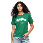 NFL PHILADELPHIA EAGLES BEST OF T-SHIRT À MANCHES COURTES ET À COUPE AJUSTÉE POUR FEMME (VERT KELLY)