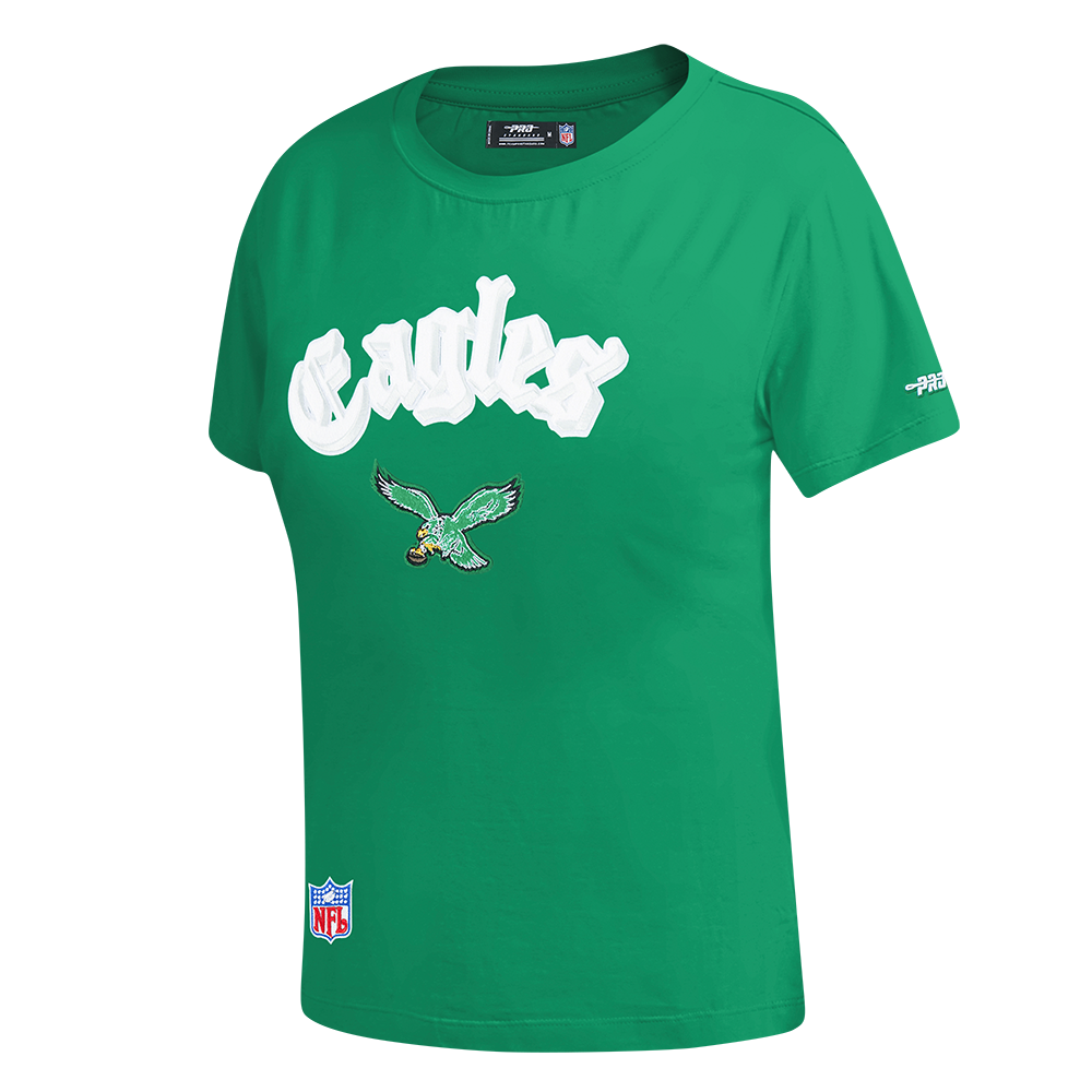 NFL PHILADELPHIA EAGLES BEST OF T-SHIRT À MANCHES COURTES ET À COUPE AJUSTÉE POUR FEMME (VERT KELLY)