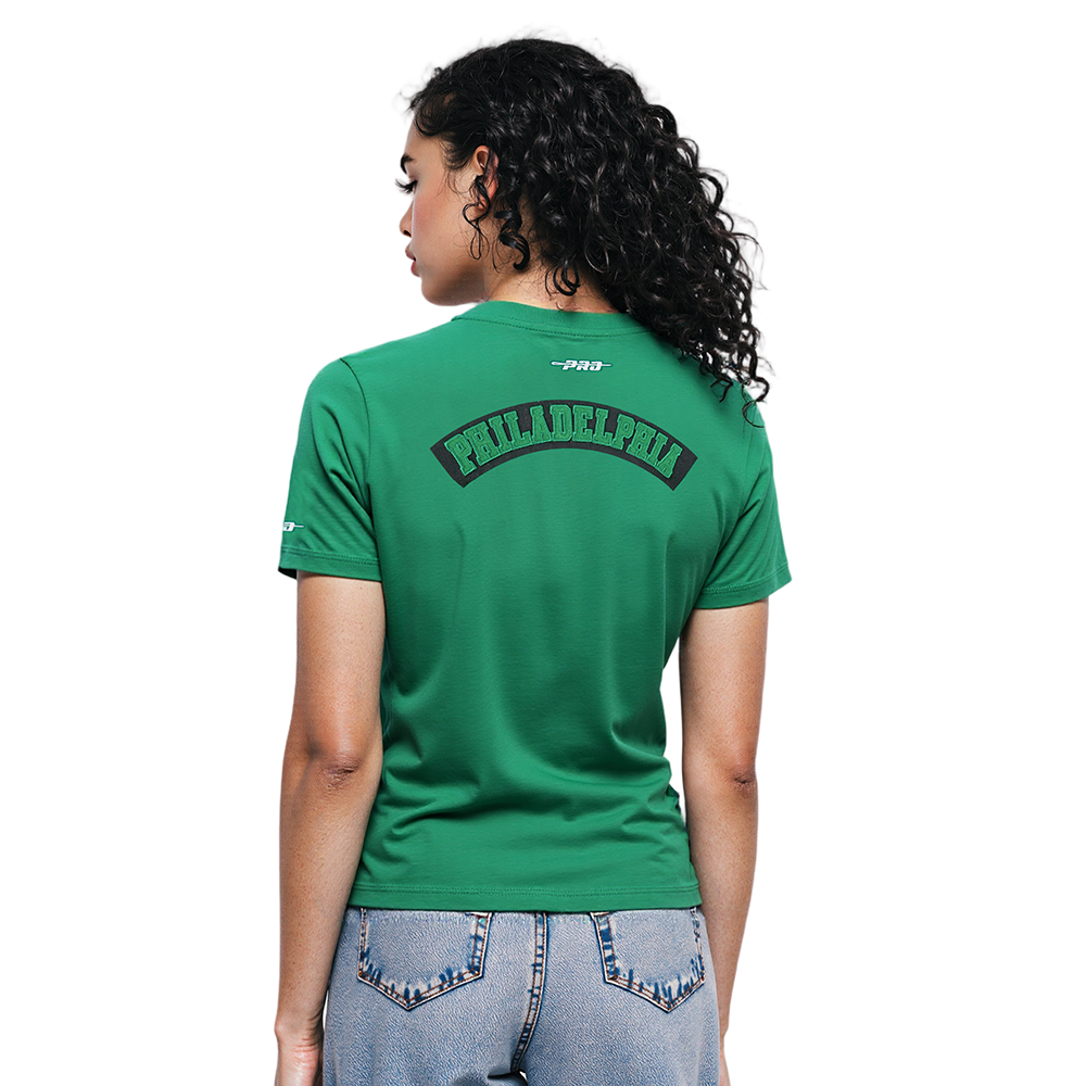 NFL PHILADELPHIA EAGLES BEST OF WOMEN'S SS SLIM FIT TEE (KELLY GREEN)