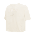 NFL PHILADELPHIA EAGLES SAQUON BARKLEY #26 NEUTRAL WOMEN'S SJ BOXY TEE (EGGSHELL)