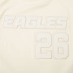NFL PHILADELPHIA EAGLES SAQUON BARKLEY #26 NEUTRAL WOMEN'S SJ BOXY TEE (EGGSHELL)
