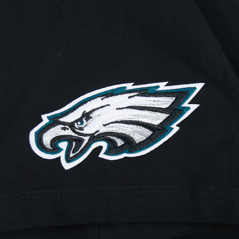 NFL PHILADELPHIA EAGLES SAQUON BARKLEY #26 CLASSIC PNN WOMEN'S SJ BOXY TEE (BLACK)