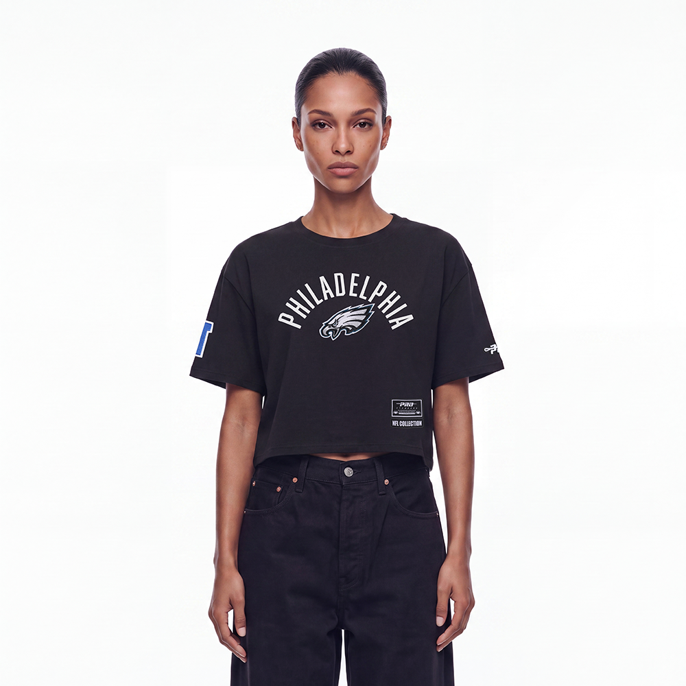 NFL PHILADELPHIA EAGLES PLAYBACK WOMEN'S SHIRT (BLACK)