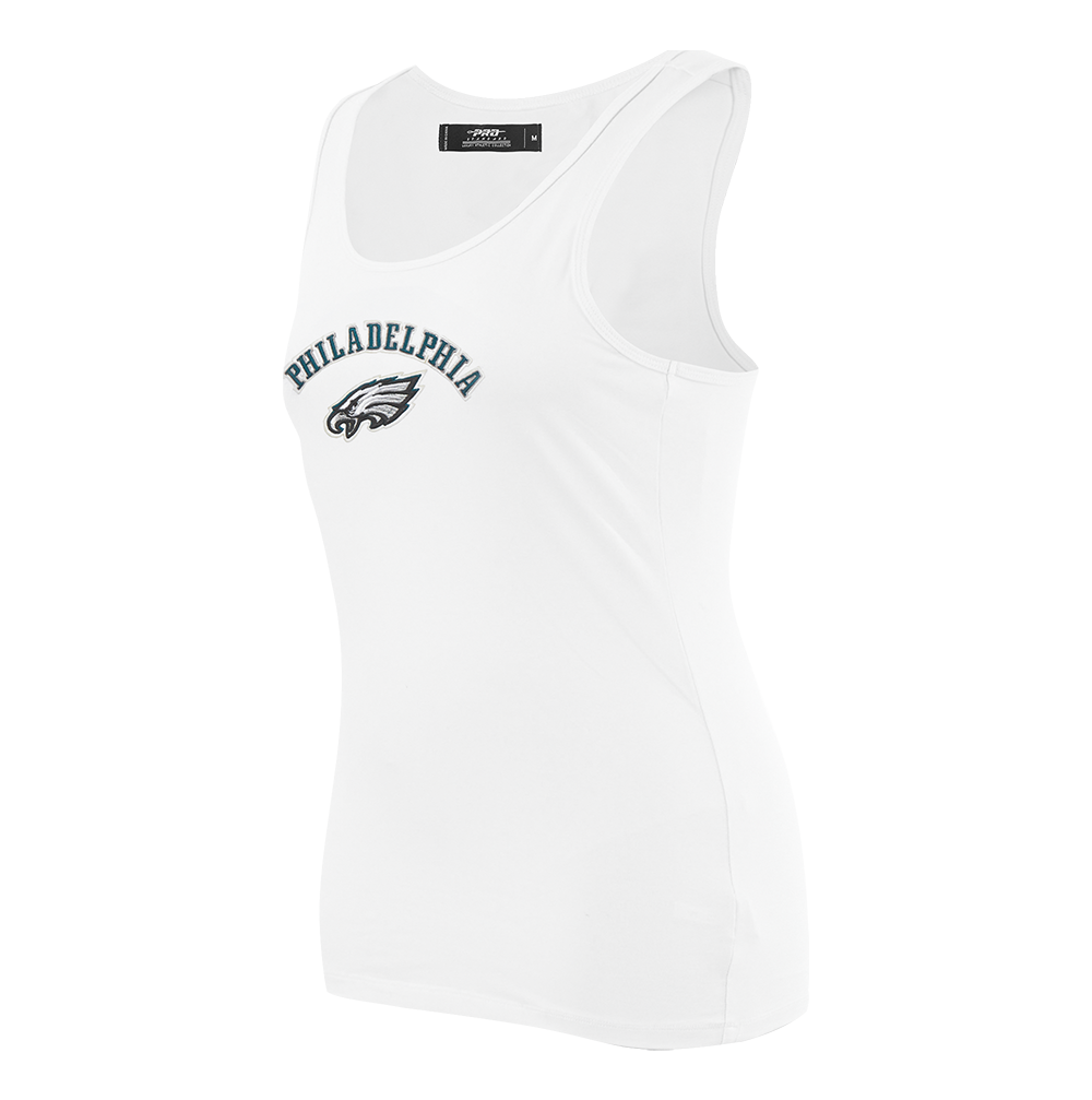 NFL PHILADELPHIA EAGLES CLASSIC WOMEN'S RELAXED FIT RACERBACK (WHITE)