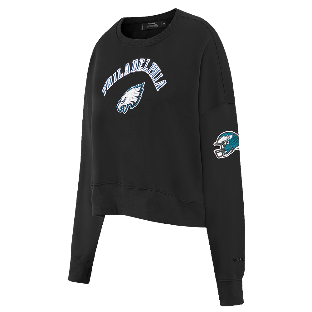 NFL PHILADELPHIA EAGLES CLASSIC WOMEN'S CREWNECK (BLACK)