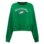 NFL PHILADELPHIA EAGLES CLASSIC CHANDAIL À COL ROND POUR FEMME (VERT KELLY)