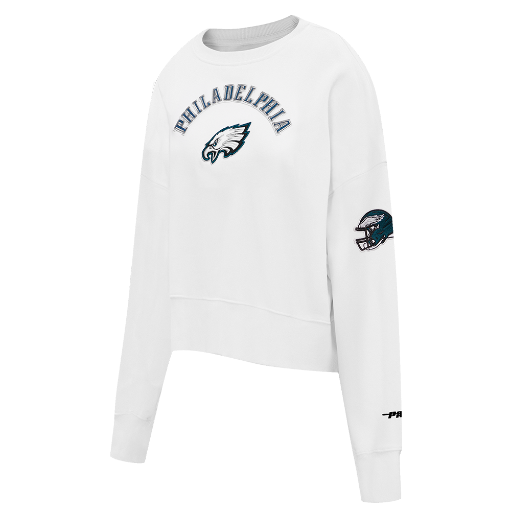 NFL PHILADELPHIA EAGLES CLASSIC WOMEN'S CREWNECK (WHITE)