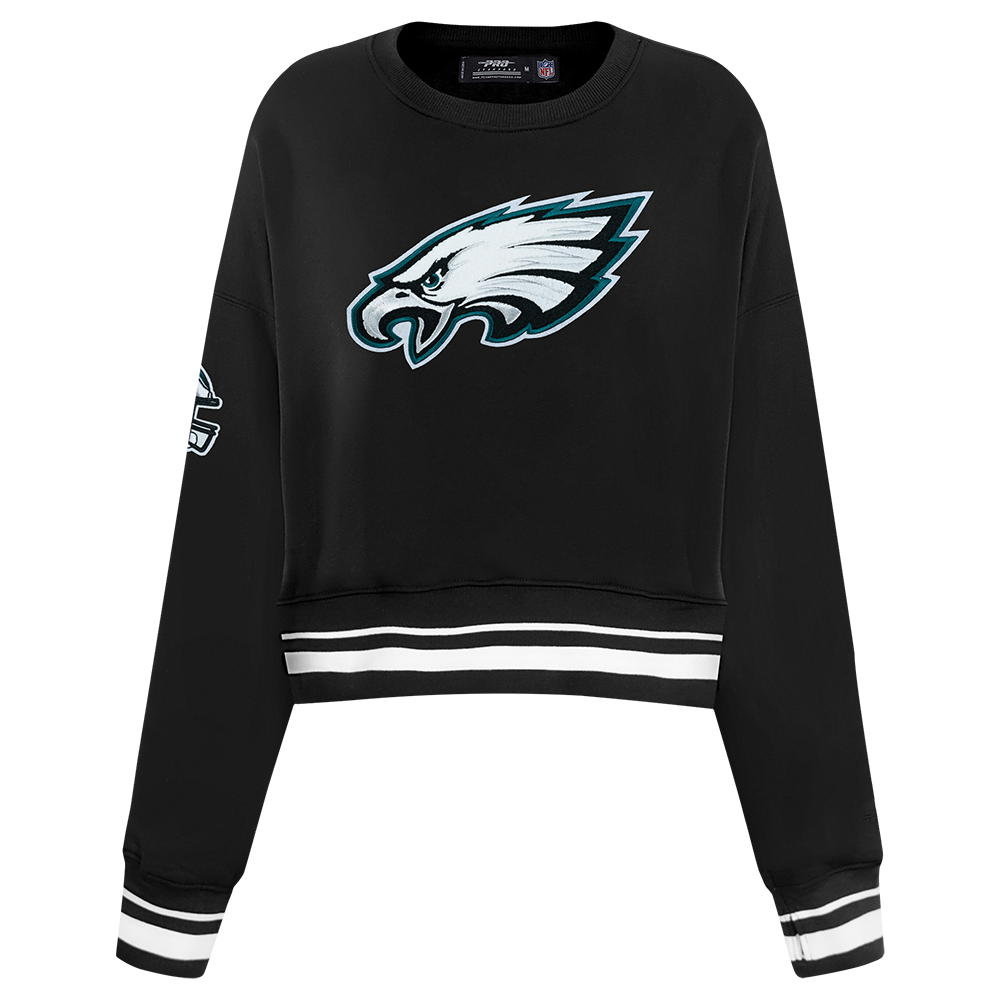 NFL PHILADELPHIA EAGLES CHANDAIL À COL ROND MASHUP CÔTELÉ POUR FEMME (NOIR)