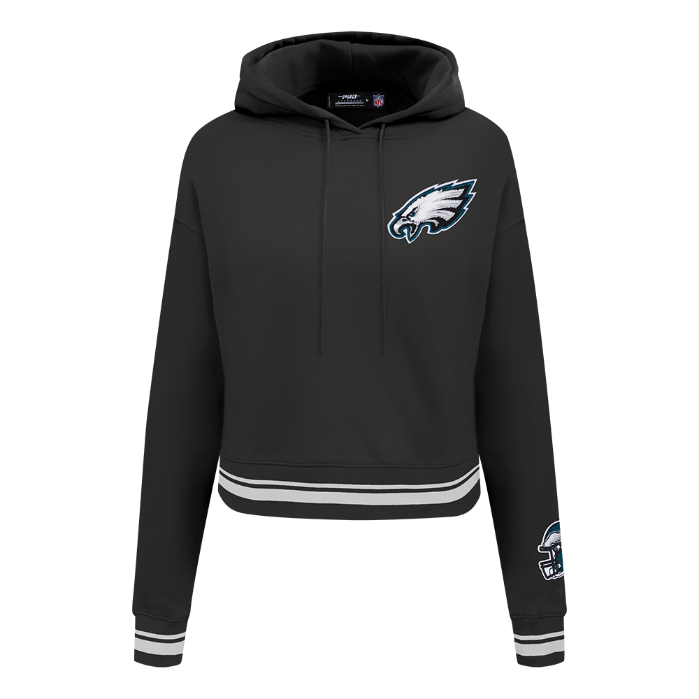 NFL PHILADELPHIA EAGLES CHANDAIL À CAPUCHON MASHUP COURT CÔTELÉ POUR FEMME (NOIR)