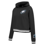 NFL PHILADELPHIA EAGLES CHANDAIL À CAPUCHON MASHUP COURT CÔTELÉ POUR FEMME (NOIR)