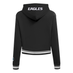 NFL PHILADELPHIA EAGLES CHANDAIL À CAPUCHON MASHUP COURT CÔTELÉ POUR FEMME (NOIR)