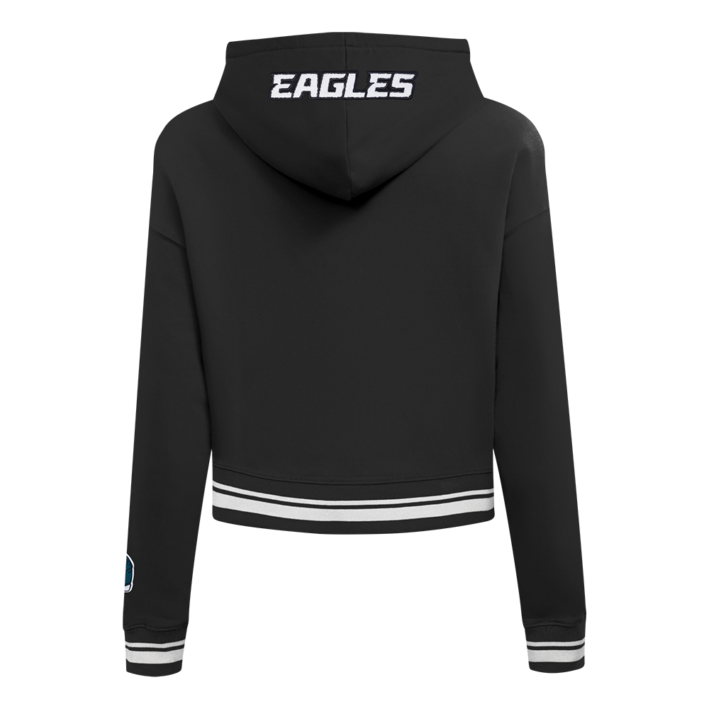 NFL PHILADELPHIA EAGLES CHANDAIL À CAPUCHON MASHUP COURT CÔTELÉ POUR FEMME (NOIR)