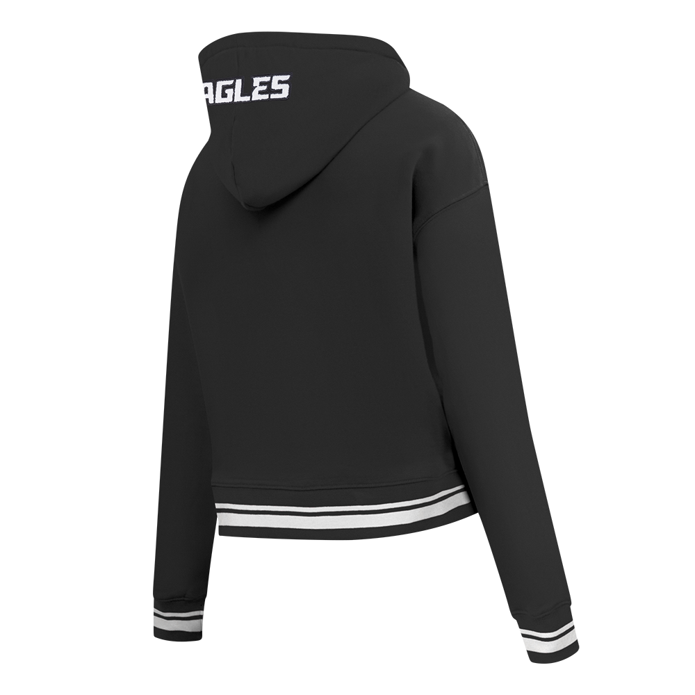NFL PHILADELPHIA EAGLES CHANDAIL À CAPUCHON MASHUP COURT CÔTELÉ POUR FEMME (NOIR)