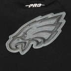 NFL PHILADELPHIA EAGLES REVERSE FRENCH TERRY CHANDAIL À COL ROND EN MOLLETON POUR FEMME (NOIR)