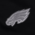 NFL PHILADELPHIA EAGLES REVERSE FRENCH TERRY MOLLETON À BLOCS DE COULEUR À GLISSIÈRE PLEINE LONGUEUR POUR FEMME (NOIR/GRIS/COQUILLE D'ŒUF)