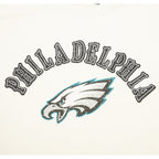 NFL PHILADELPHIA EAGLES REBEL ATHLETICS WOMEN'S FLC CREWNECK (EGGSHELL)