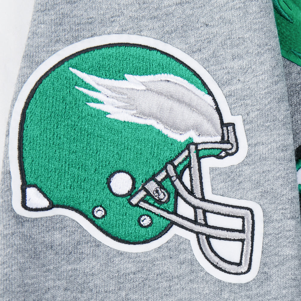 NFL PHILADELPHIA EAGLES BEST OF WOMEN'S STANDARD FLC CREWNECK (DARK HEATHER GRAY)