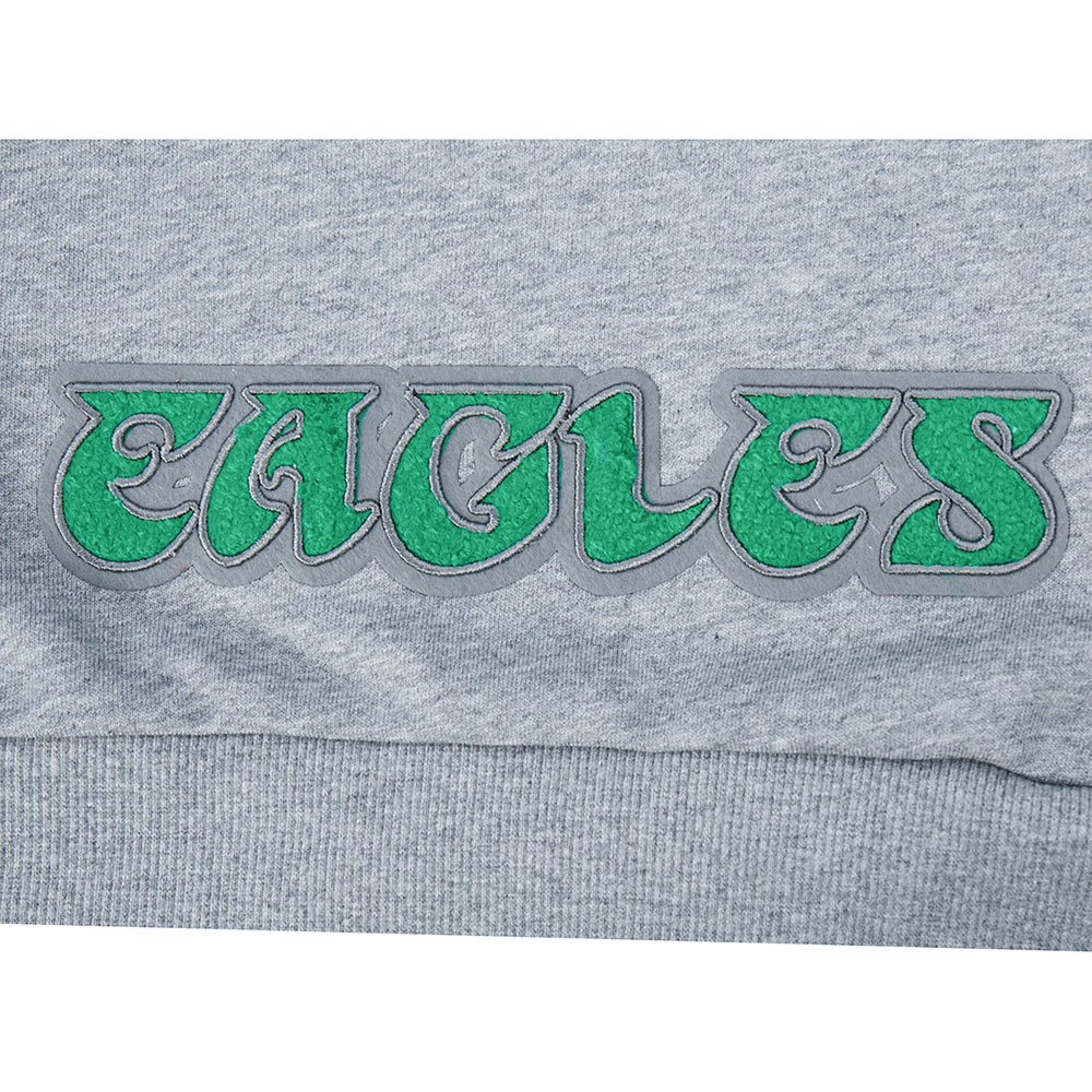 NFL PHILADELPHIA EAGLES BEST OF WOMEN'S STANDARD FLC CREWNECK (DARK HEATHER GRAY)