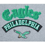 NFL PHILADELPHIA EAGLES BEST OF WOMEN'S STANDARD FLC CREWNECK (DARK HEATHER GRAY)