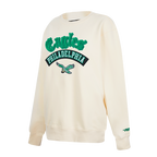 NFL PHILADELPHIA EAGLES BEST OF WOMEN'S STANDARD FLC CREWNECK (EGGSHELL)