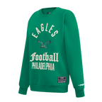 NFL PHILADELPHIA EAGLES MODERN ORIGINALS WOMEN'S STANDARD FLC CREWNECK (KELLY GREEN)
