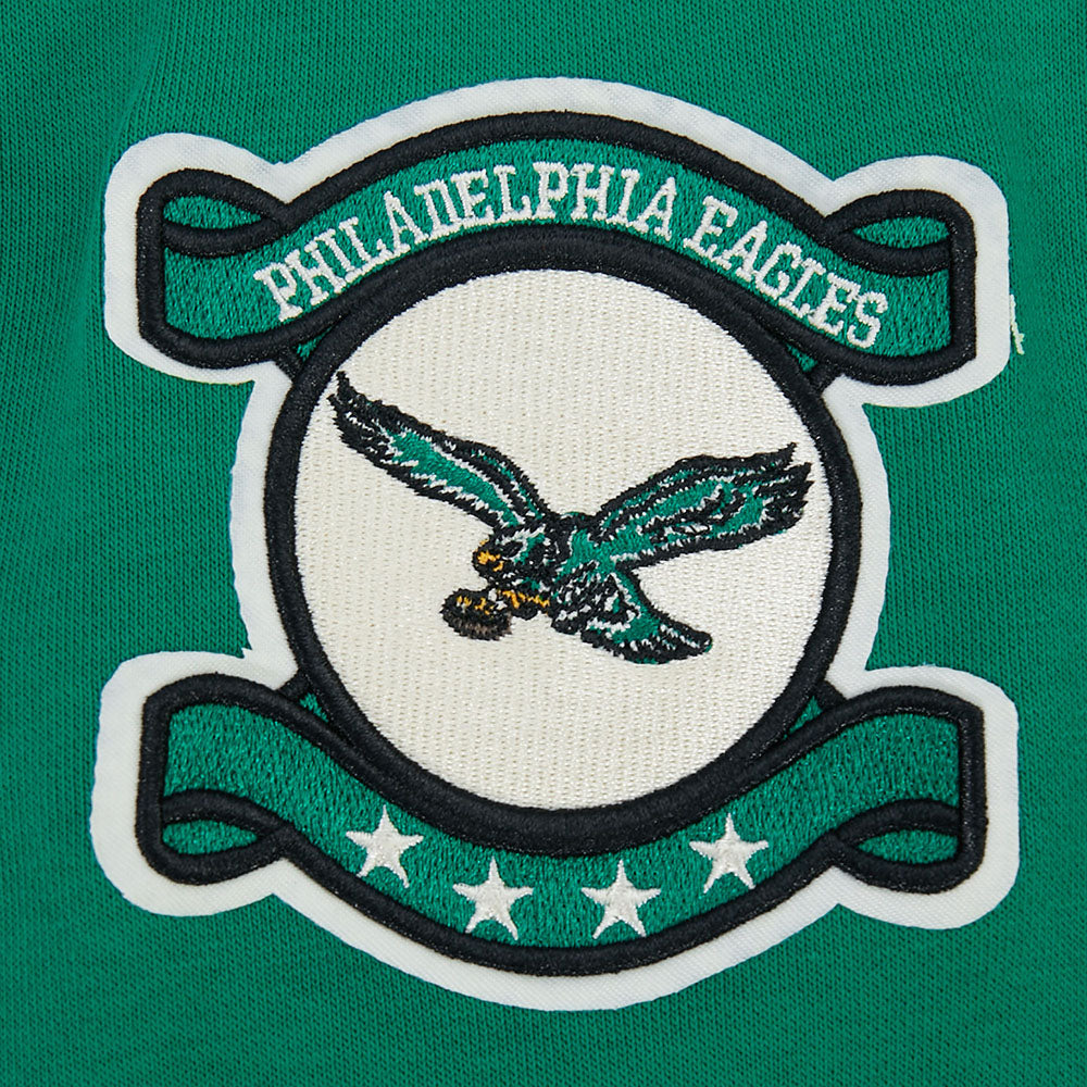 NFL PHILADELPHIA EAGLES MODERN ORIGINALS WOMEN'S STANDARD FLC CREWNECK (KELLY GREEN)