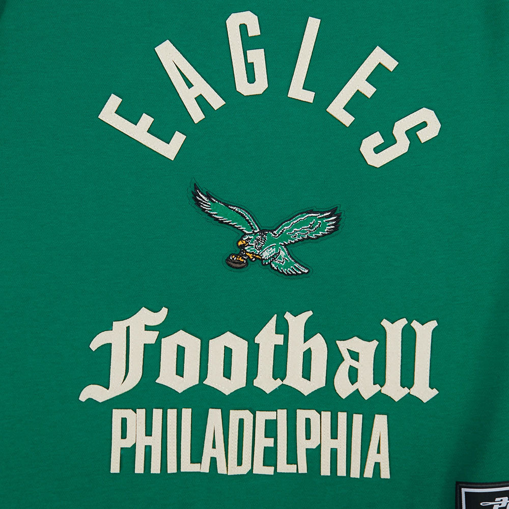 NFL PHILADELPHIA EAGLES MODERN ORIGINALS WOMEN'S STANDARD FLC CREWNECK (KELLY GREEN)