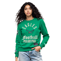 NFL PHILADELPHIA EAGLES MODERN ORIGINALS WOMEN'S STANDARD FLC CREWNECK (KELLY GREEN)