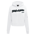NFL PHILADELPHIA EAGLES TEAM CRYSTALLINE CHANDAIL À CAPUCHON COURT POUR FEMME (BLANC)