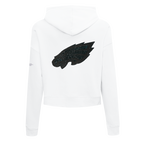 NFL PHILADELPHIA EAGLES TEAM CRYSTALLINE CHANDAIL À CAPUCHON COURT POUR FEMME (BLANC)
