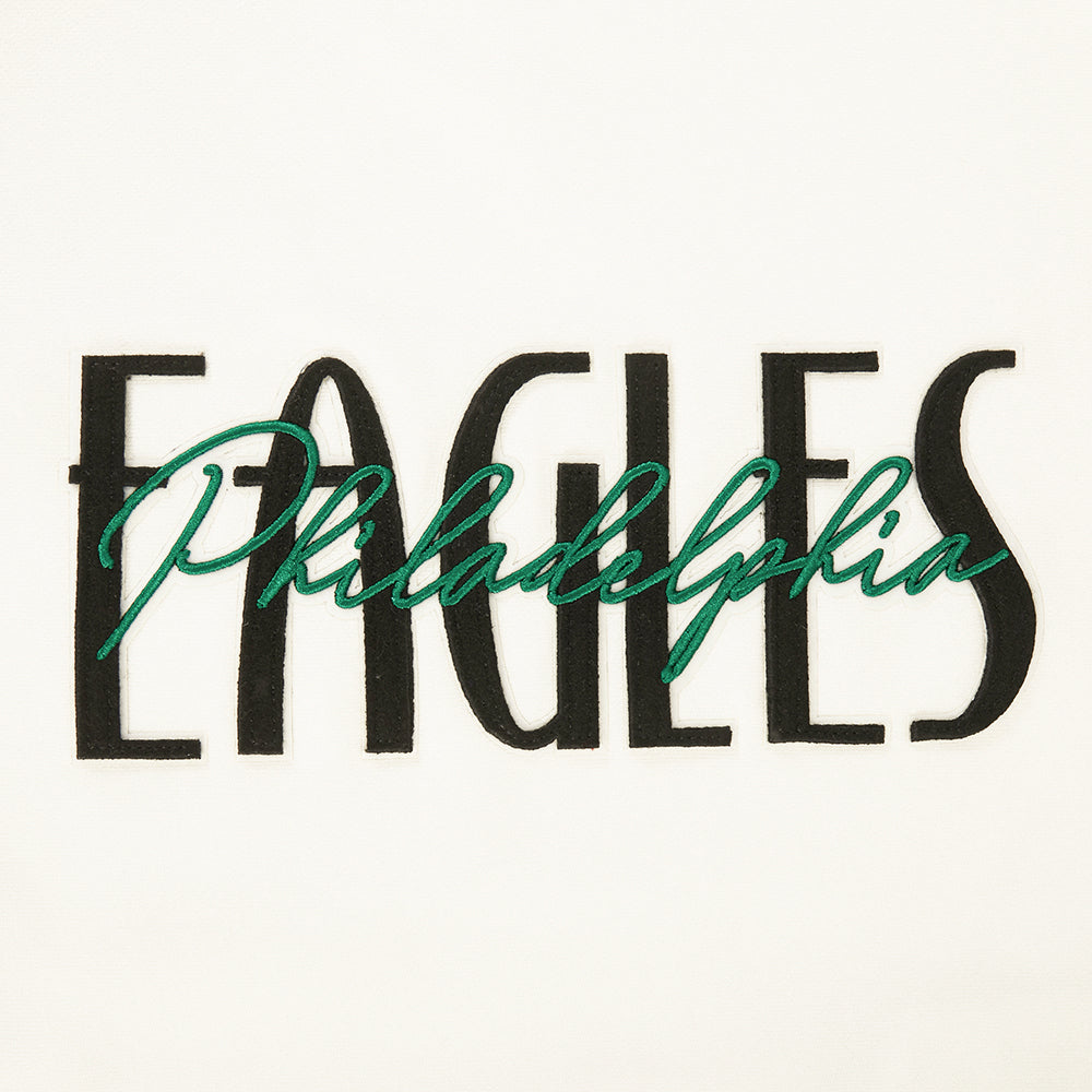 NFL PHILADELPHIA EAGLES ORIGINAL PLAYERS WOMEN'S CREWNECK SWEATSHIRT (EGGSHELL)