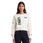 NFL PHILADELPHIA EAGLES ORIGINAL PLAYERS WOMEN'S CREWNECK SWEATSHIRT (EGGSHELL)