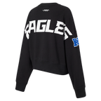 NFL PHILADELPHIA EAGLES PLAYBACK WOMEN'S SWEATSHIRT (BLACK)