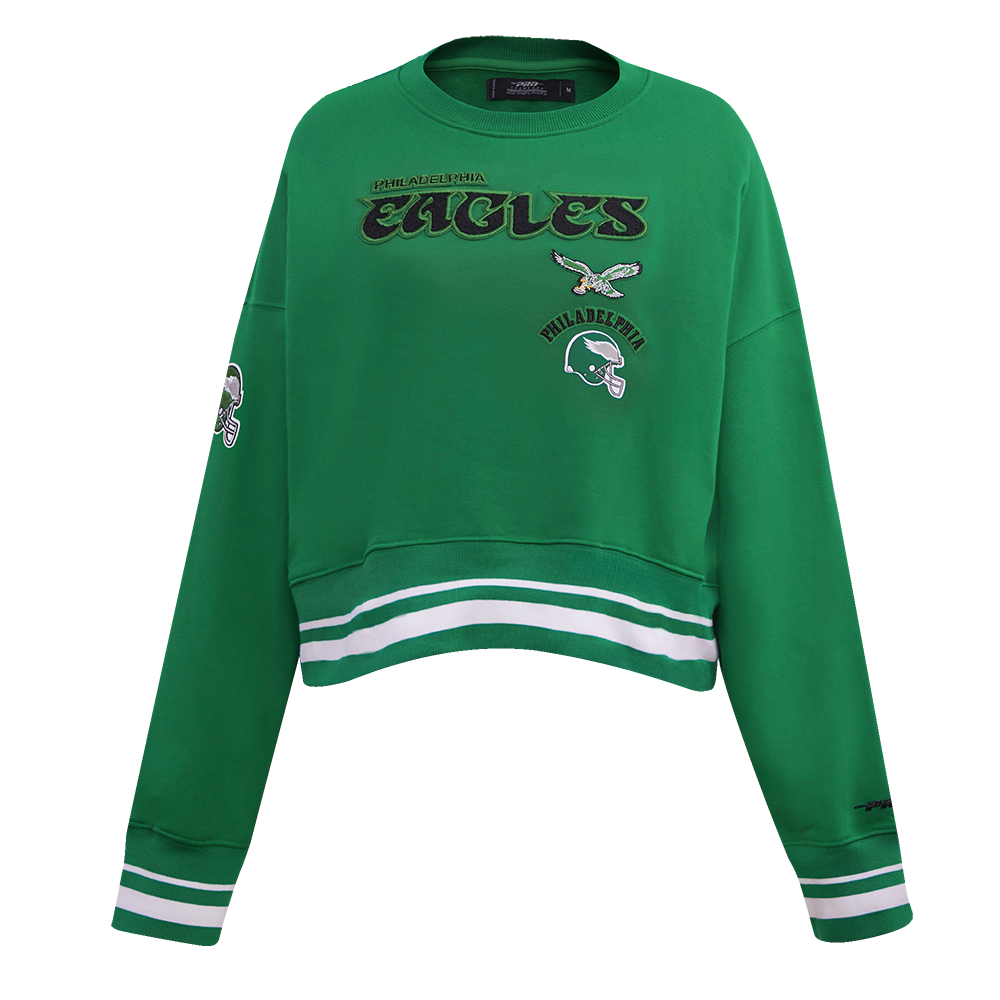 NFL PHILADELPHIA EAGLES RETRO CLASSIC CHANDAIL À COL ROND POUR FEMME (VERT KELLY)
