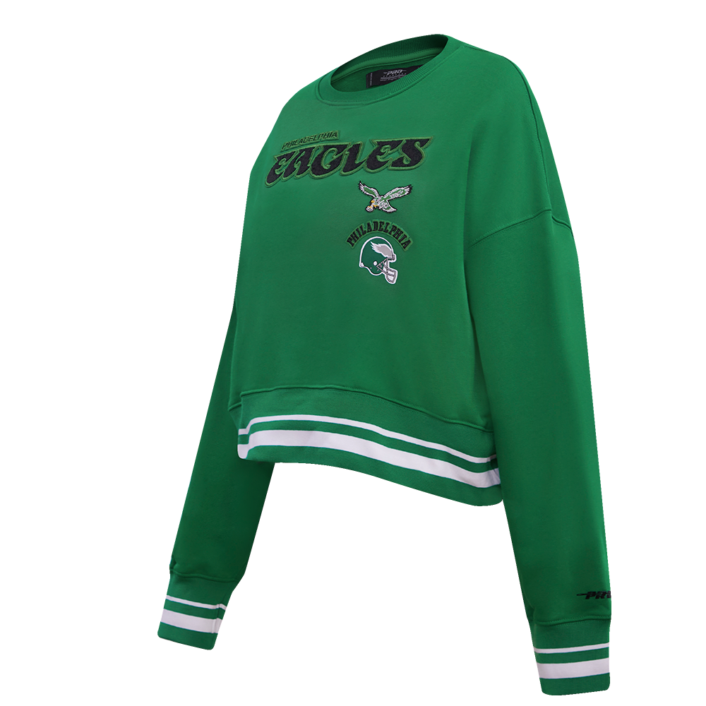 NFL PHILADELPHIA EAGLES RETRO CLASSIC WOMEN'S CREWNECK (KELLY GREEN)