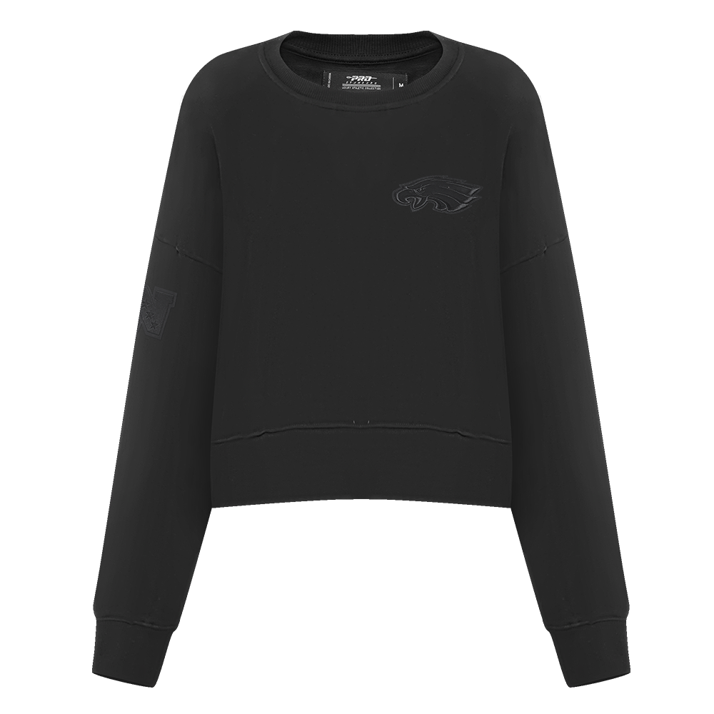 NFL PHILADELPHIA EAGLES NEUTRAL CHANDAIL À COL ROND POUR FEMME (NOIR)